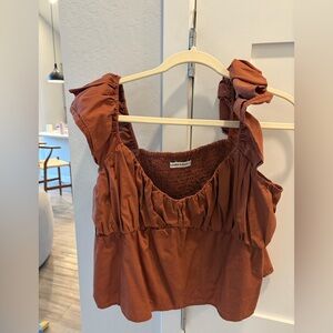 Abercrombie and Fitch Ruffled Tank Top